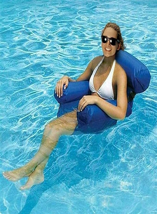 PREXI Ultimate Comfort: Adults' Inflatable Pool Float Lounge Chair with Pump - Water Hammock Pool Toy for Relaxing Summer Lounging - Image 1